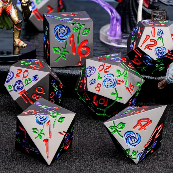 Dé de jeu en métal rose