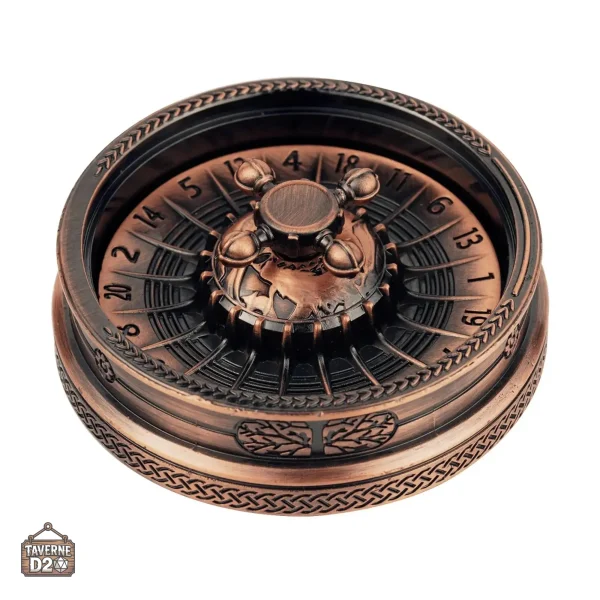 D20 roulette, accessoire de jeu en métal