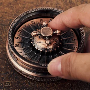 D20 métal avec design de roulette innovant