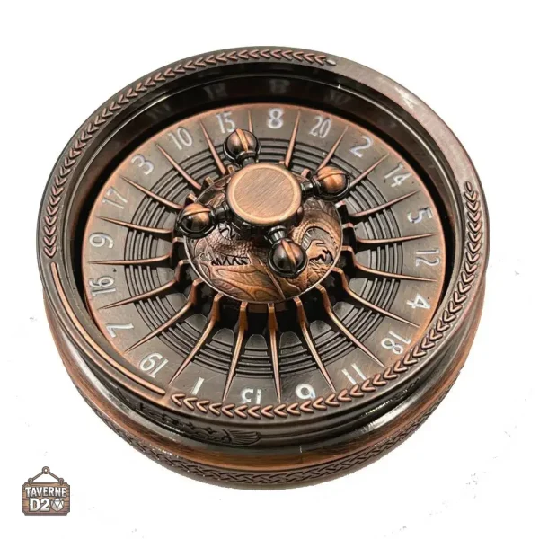 Lancer de D20 facilité par gyroscope en métal