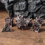 Dés orcs en métal - Set de jeu