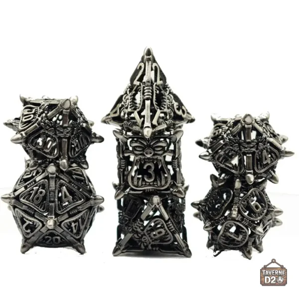 Dés de jeu en métal - Orc design