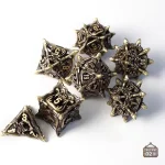 Dés en métal, tête d'orc - Accessoire RPG
