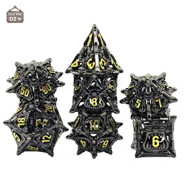 Set de dés en métal - Tête d'orc