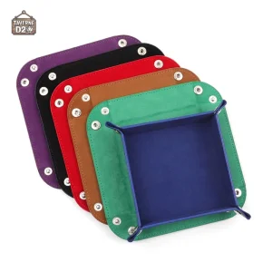 Piste de dés pliable, design carré pour jeux amusants
