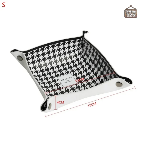 Piste de dés Pied-de-Poules, accessoire de jeu unique et stylé