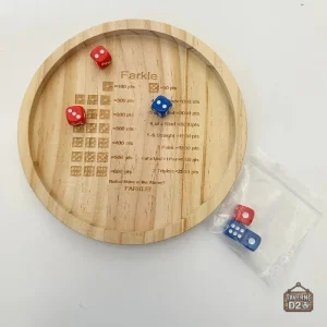 Piste de dés en bois, design élégant et pratique