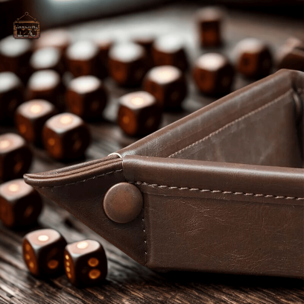 Accessoire de jeu : plateau de lancement pour dés carrés